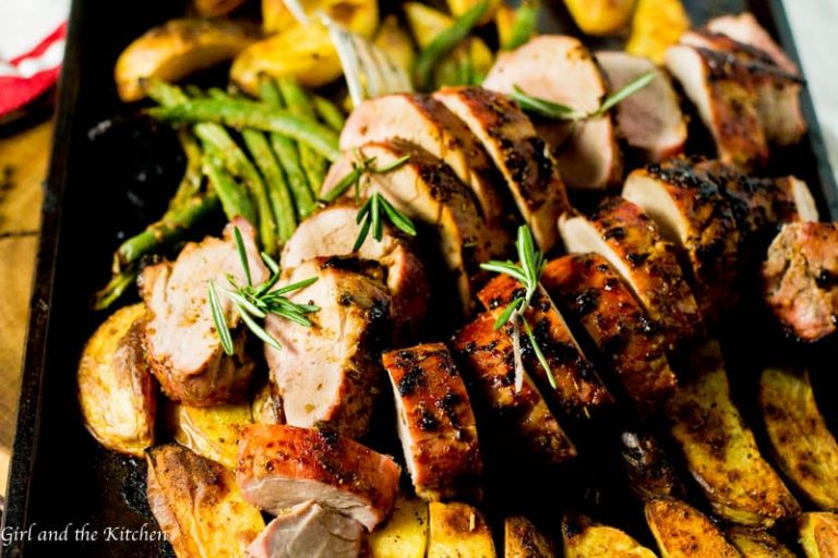pork tenderloin roasted with vegetables